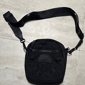 Steve Madden Black Quilted Belt Bag